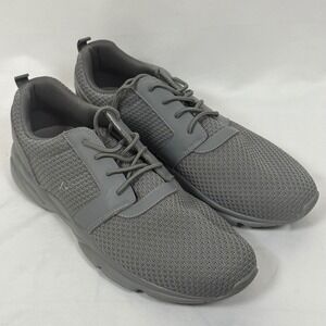 Propét Men's 14 Athletic Walking Shoes Sneakers Grey Mesh Lace Up Comfort